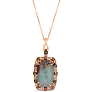 Le Vian 6 Carat Aquaprase Chocolate & Vanilla Diamond Pendant