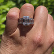 Load and play video in Gallery viewer, Ben Garelick Carina Tapered Channel Set Emerald Cut Diamond Engagement Ring
