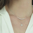 Load and play video in Gallery viewer, Gabriel &amp; Co. Buttercup Set Diamond Curved Bar Necklace
