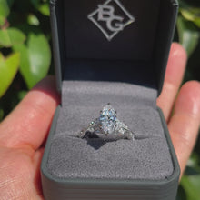 Load and play video in Gallery viewer, Ben Garelick Bellatrix Marquise Diamond Crown Engagement Ring
