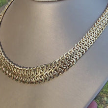 Load and play video in Gallery viewer, Ben Garelick Estate 14K Yellow Gold 18MM Graduating Bismarck Spiral Necklace
