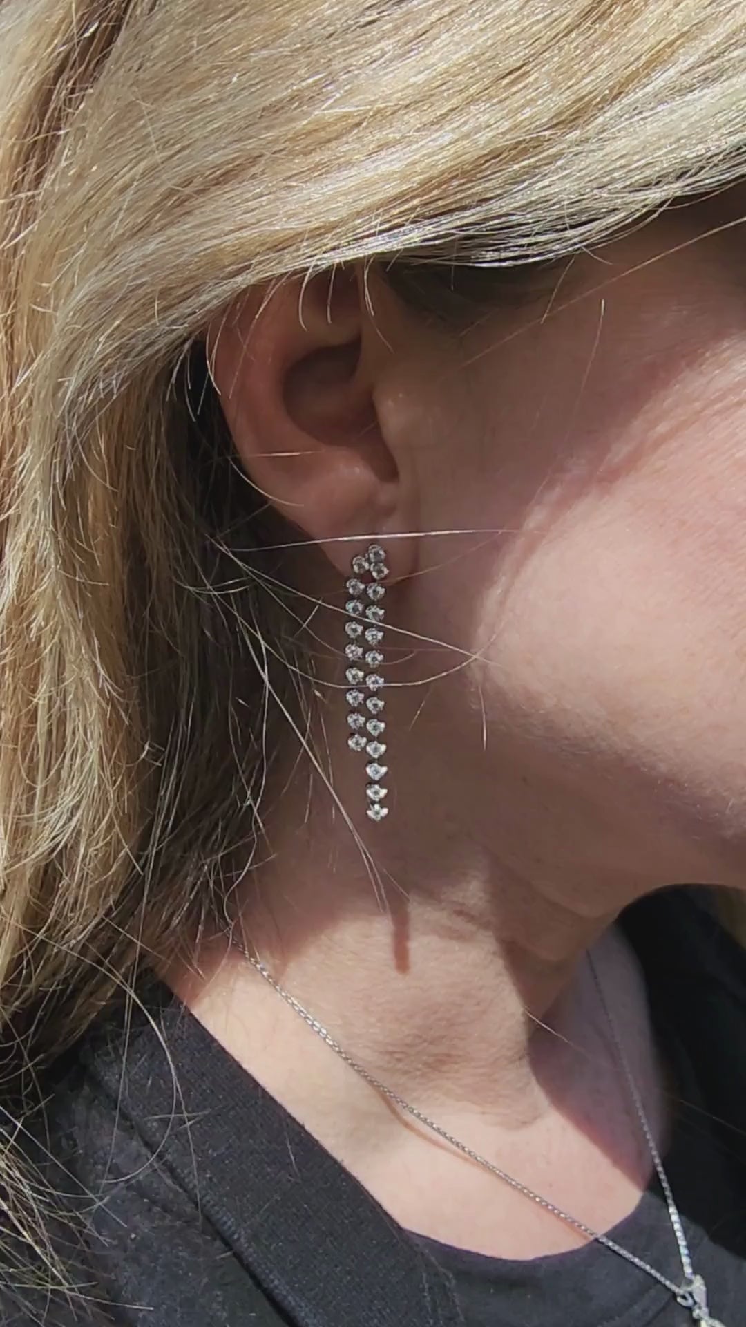 Multiple dangle earrings online