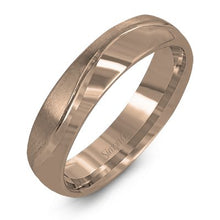 Load image into Gallery viewer, Simon G. &quot;Brushed&quot; Two-Tone Men&#39;s Wedding Band
