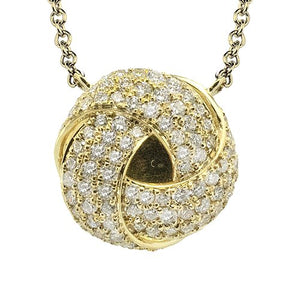 Simon G. Diamond Knot Pendant