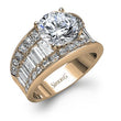 Load image into Gallery viewer, Simon G. Large Center Bagutte Side Simon Set Diamond Engagement Ring
