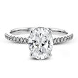 Load image into Gallery viewer, Simon G. Oval Cut Hidden Halo Diamond Engagement Ring
