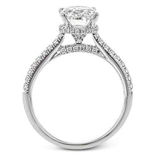 Load image into Gallery viewer, Simon G. Oval Cut Hidden Halo Diamond Engagement Ring
