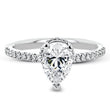 Load image into Gallery viewer, Simon G. Pear Cut Hidden Halo Diamond Engagement Ring
