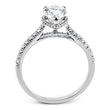 Load image into Gallery viewer, Simon G. Pear Cut Hidden Halo Diamond Engagement Ring
