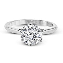 Load image into Gallery viewer, Simon G. 18K White Gold Six Prong Crown Head Classic Solitaire Diamond Engagement Ring
