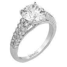 Load image into Gallery viewer, Simon G. Two Row Bezel Set Diamond Engagement Ring
