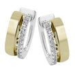 Load image into Gallery viewer, Simon G. Two - Tone Contemporary High Polished Diamond Earrings
