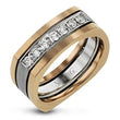 Load image into Gallery viewer, Simon G. Two-Tone Mens Round Cut Diamond Ring
