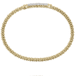 Load image into Gallery viewer, Vahan 14K Yellow Gold Petite Pave Diamond Bangle Bracelet
