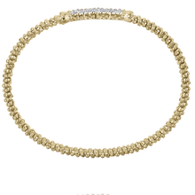 Load image into Gallery viewer, Vahan 14K Yellow Gold Petite Pave Diamond Bangle Bracelet
