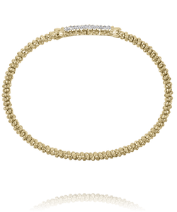 Vahan 14K Yellow Gold Petite Pave Diamond Bangle Bracelet