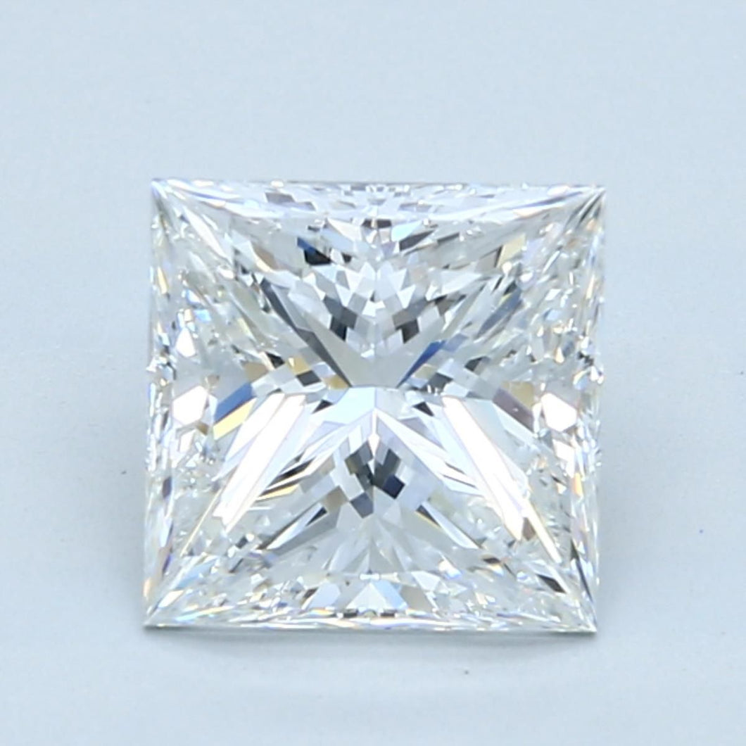 1427627622- 2.50 ct princess GIA certified Loose diamond, E color | SI1 clarity