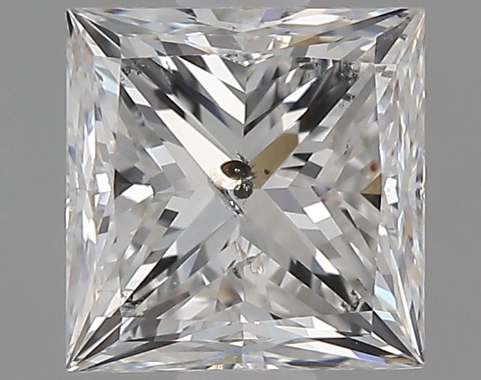 2444699262- 1.00 ct princess GIA certified Loose diamond, F color | I1 clarity