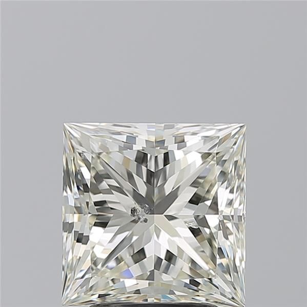 3455475632- 3.02 ct princess GIA certified Loose diamond, L color | SI2 clarity