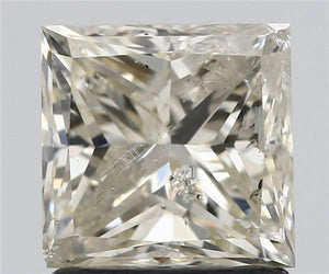 530201856- 1.50 ct princess IGI certified Loose diamond, K color | I1 clarity