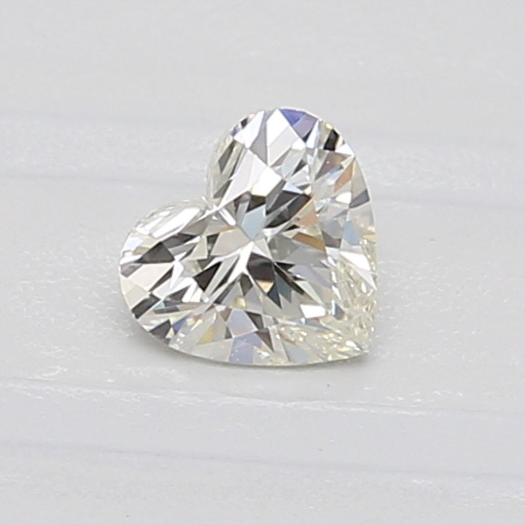 6325313831- 0.46 ct heart GIA certified Loose diamond, L color | VS1 clarity