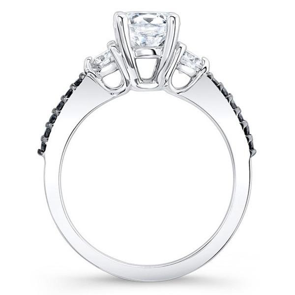Barkev's Three Stone Black & White Diamond Engagement Ring – Ben Garelick