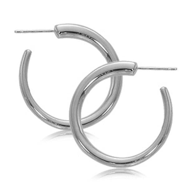Classic Tunnel Large Hoop Earrings | Silver Plated Earrings | Missoma