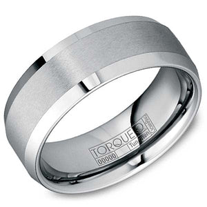 CrownRing Torque Satin Finished Tungsten Wedding Band