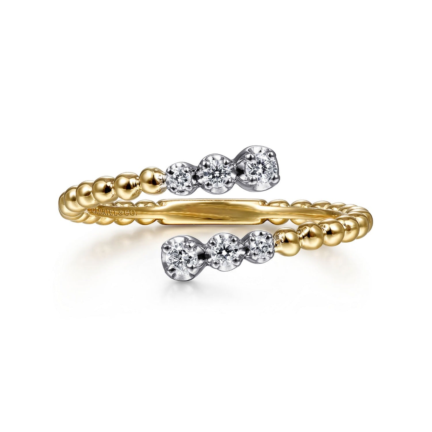 Gabriel & Co. Twisted Braided Wide Diamond Band Ring - LR51558 – Ben  Garelick