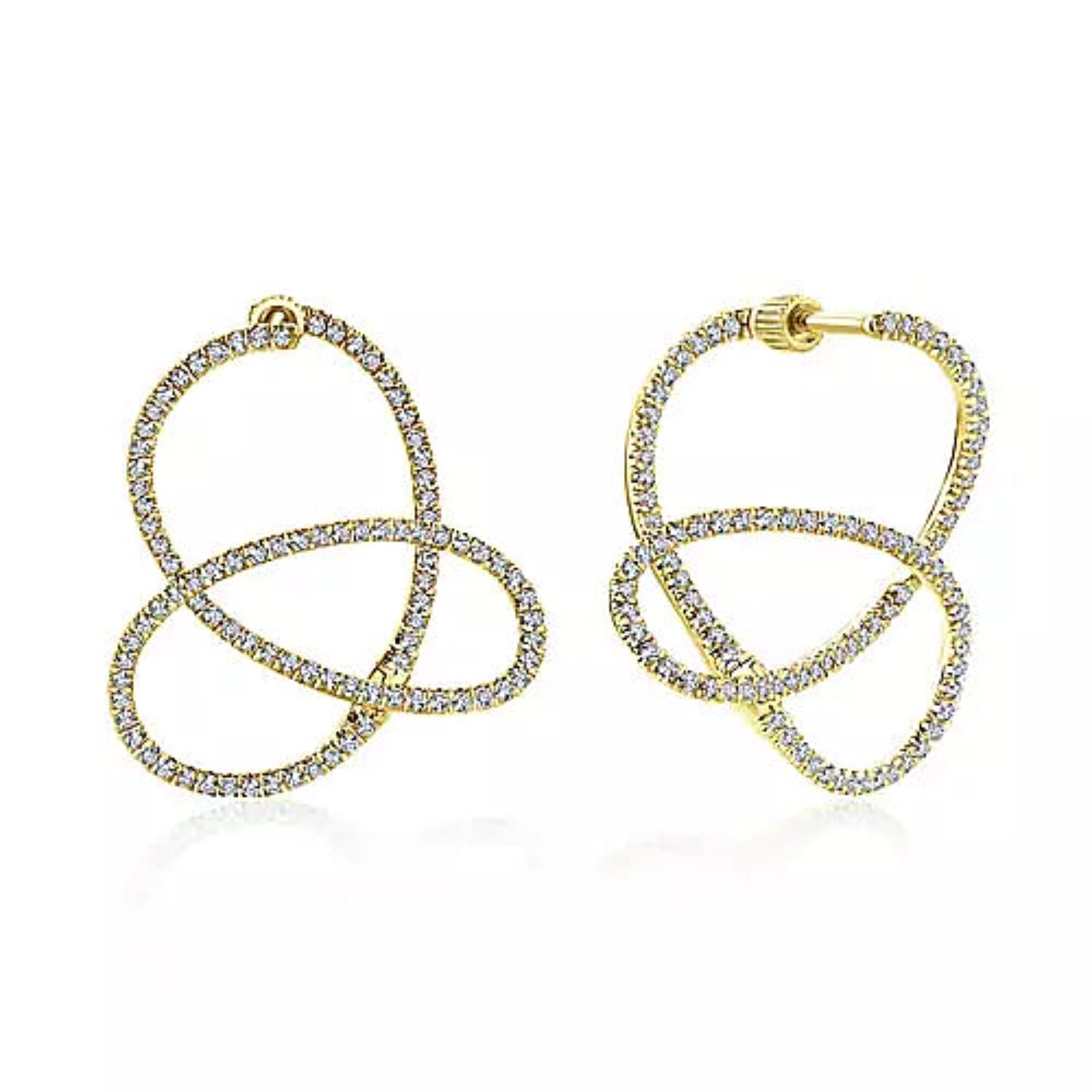 Prelude Long Hoop Earrings | De Beers US