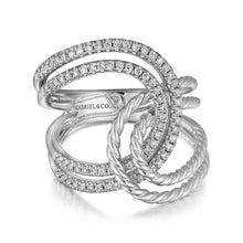 Load image into Gallery viewer, Gabriel &amp; Co. Interlocking Loop Diamond Ring
