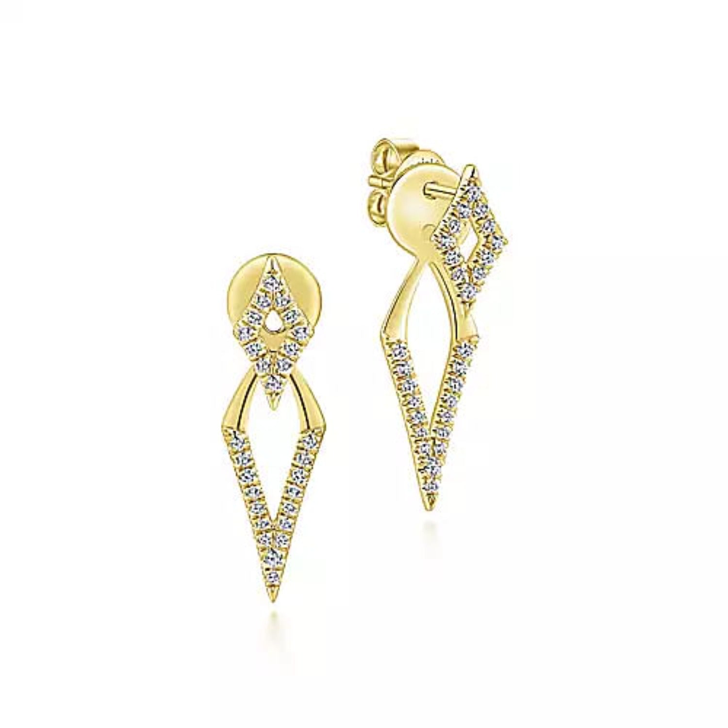 Buy Hyderabadi Studs Online| 22k Gold Earrings with Precious Stones