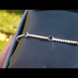 Load and play video in Gallery viewer, Simon G. Round Cut Blue Sapphire &amp; Diamond Thin Bracelet
