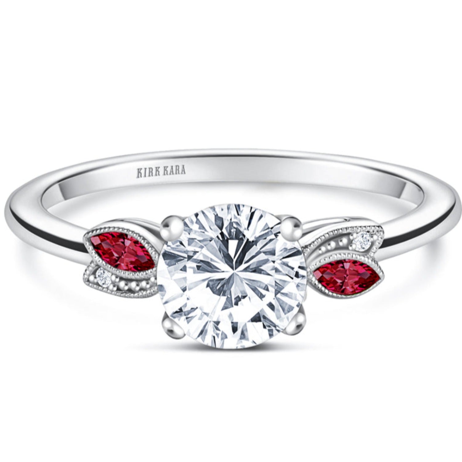 人気沸騰ブラドン 【lily & co.】Red Marron Diamond Ring リング