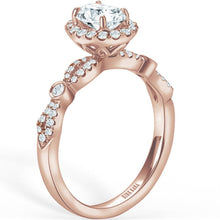 Load image into Gallery viewer, Kirk Kara &quot;Lori&quot; Oval Cut Hidden Halo Diamond Engagement Ring
