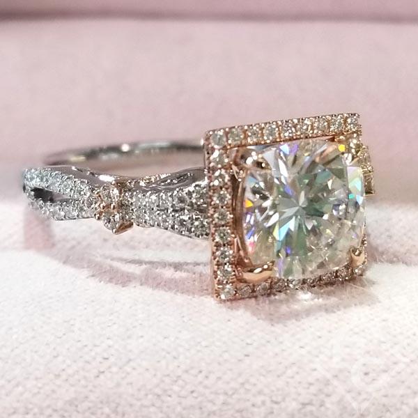 Kirk Kara Pirouetta Large Princess Cut Halo Diamond Engagement Ring – Ben  Garelick