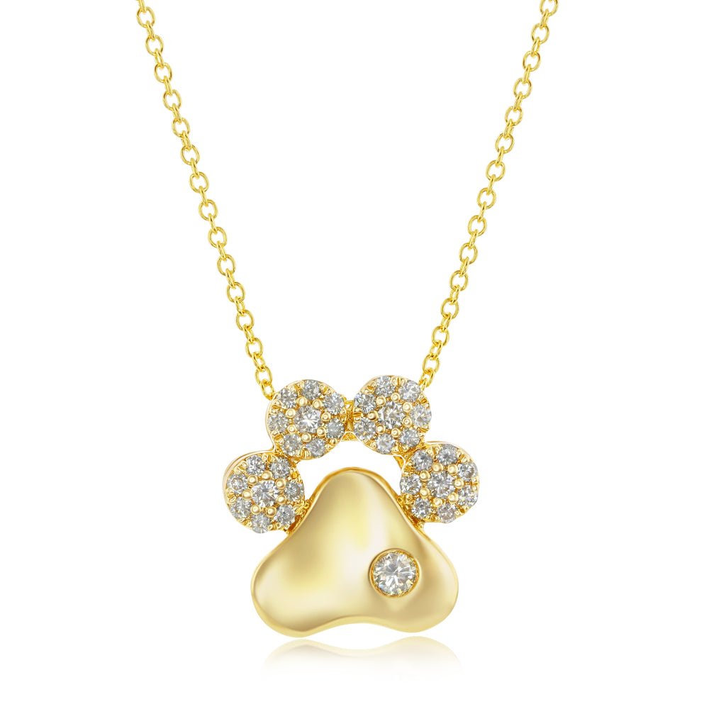 Levian paw clearance print necklace