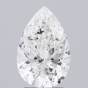 LG538202628- 2.02 ct pear IGI certified Loose diamond, F color | SI2 clarity