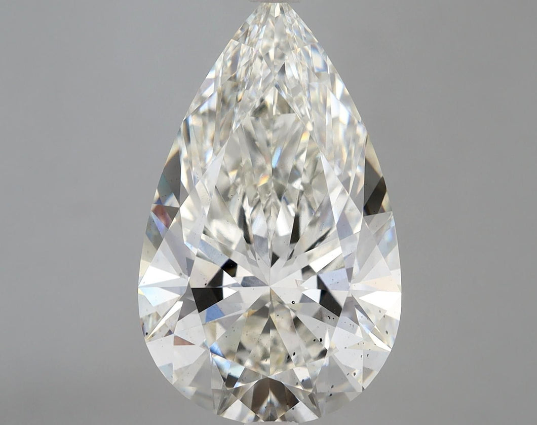 LG610313827- 6.67 ct pear IGI certified Loose diamond, H color | VS2 clarity