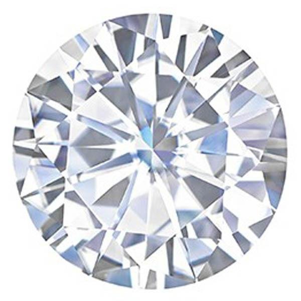 Crystal Clear Colorless Round Cut Loose Diamond, For Jewelry, Size