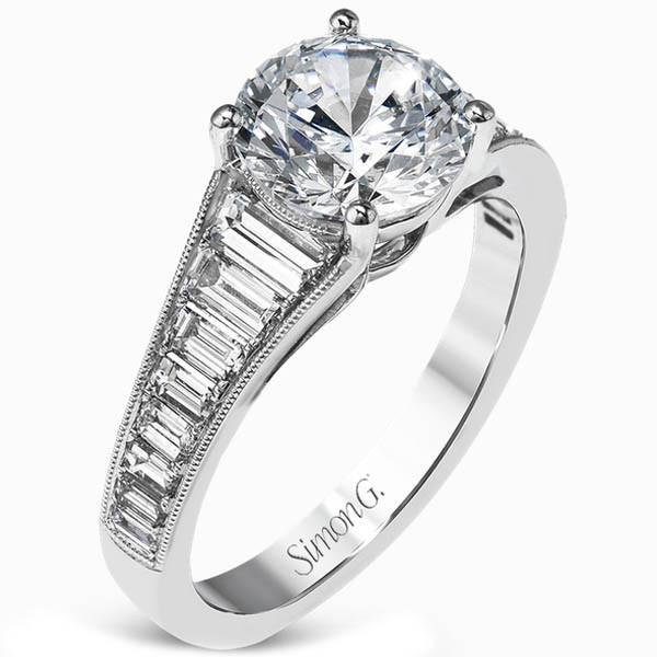 Simon G. Men's Two-Tone Baguette Cut Diamond Ring